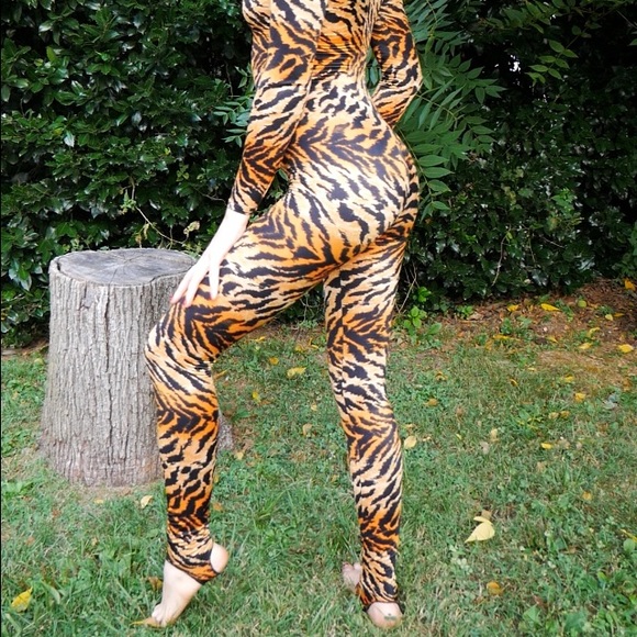 Tiger Print Catsuit - Picture 5 of 11